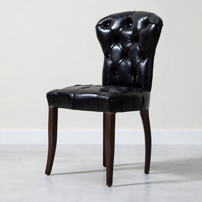 CHESS KAPİTONELİ  SANDALYE SİYAH