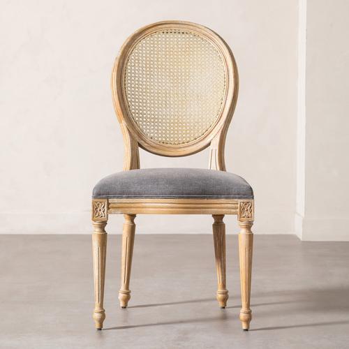  DARLINGTON MASİF AHŞAP HAZERAN SANDALYE GRİ