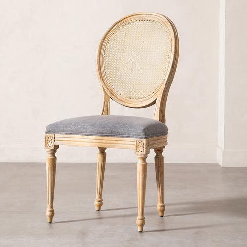  DARLINGTON MASİF AHŞAP HAZERAN SANDALYE GRİ