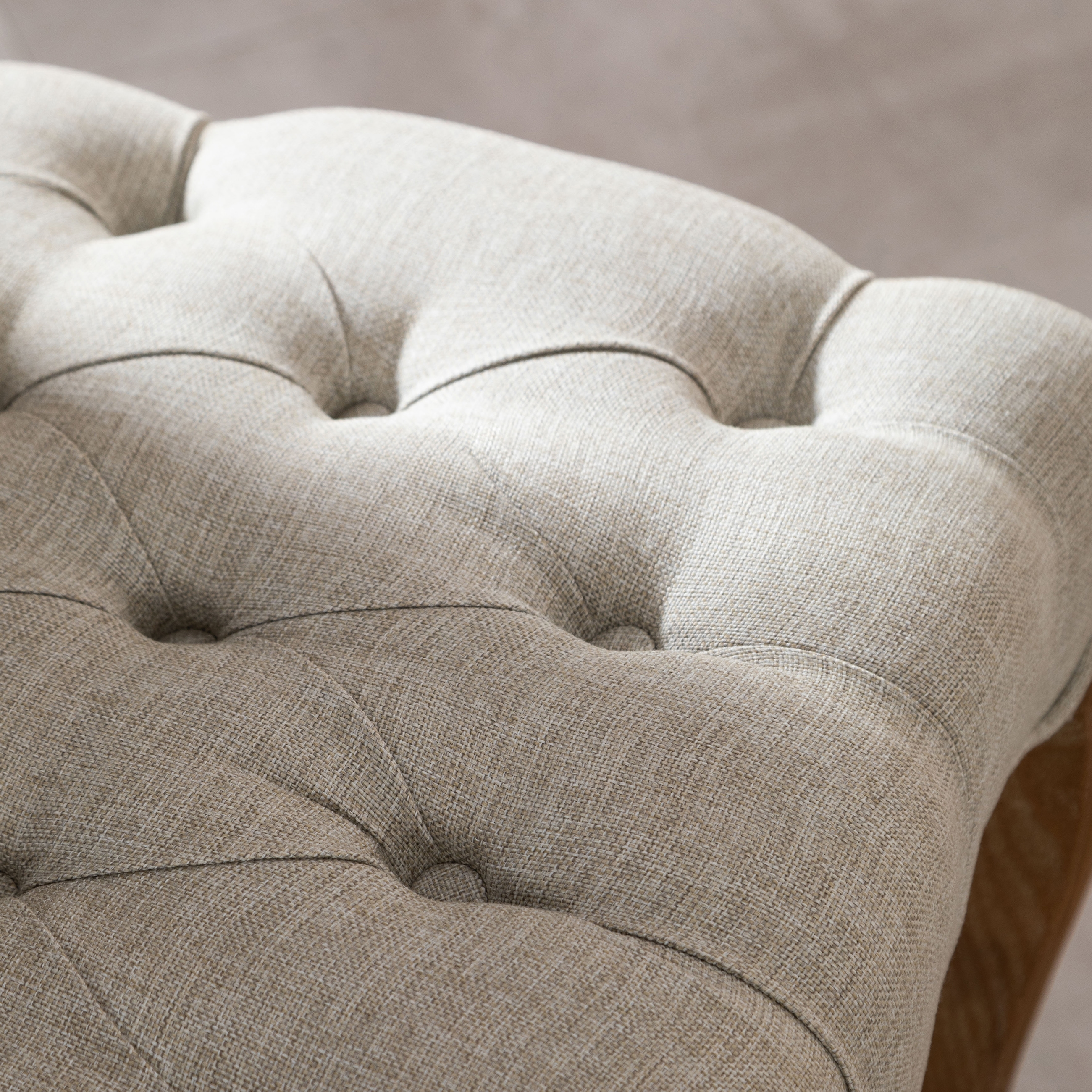 MEDALLION KAPİTONELİ MASİF AHŞAP SANDALYE BEJ