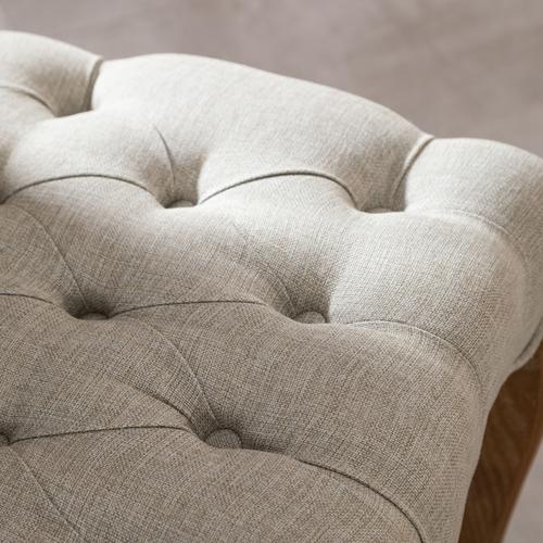  MEDALLION KAPİTONELİ MASİF AHŞAP SANDALYE BEJ