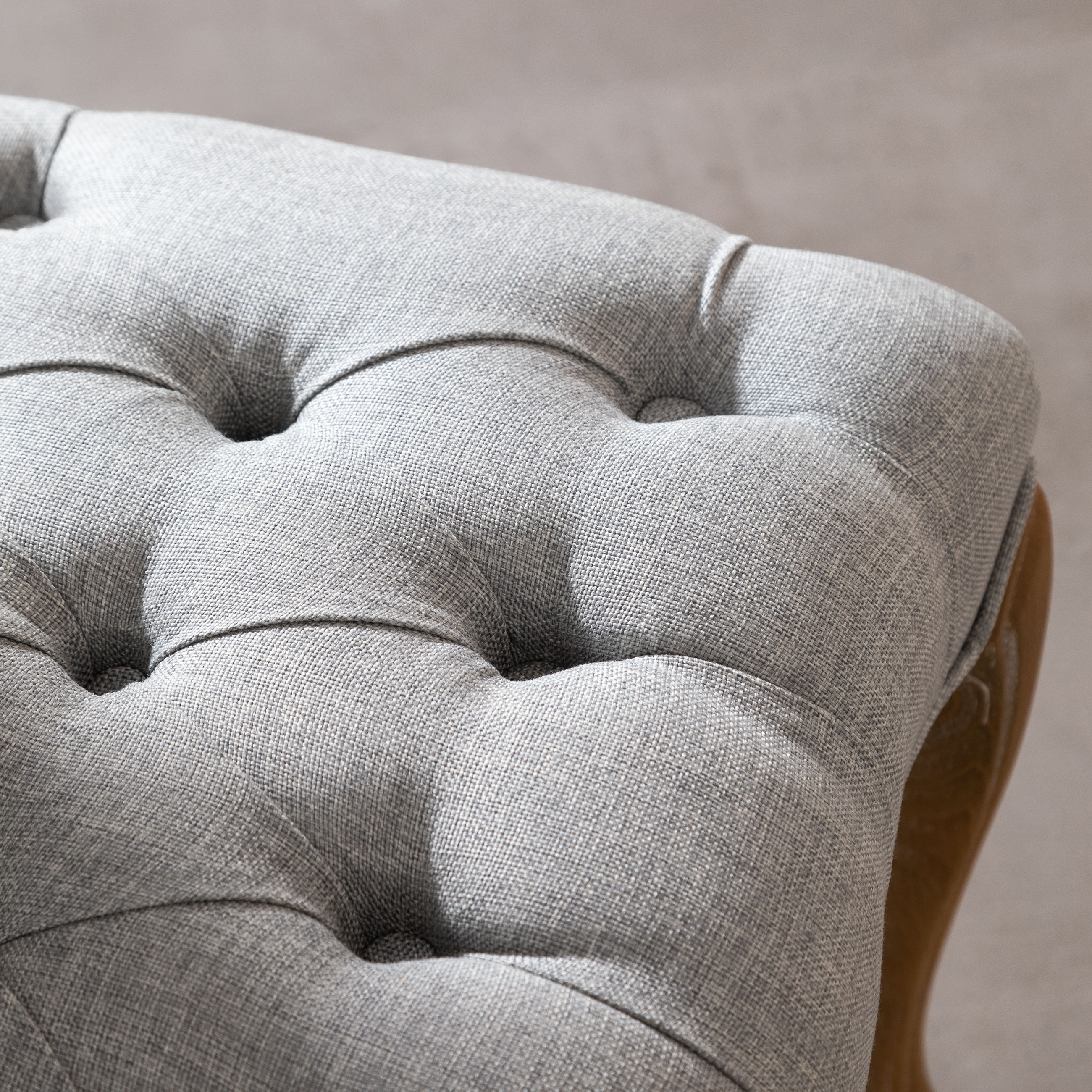 MEDALLION KAPİTONELİ MASİF AHŞAP SANDALYE GRİ