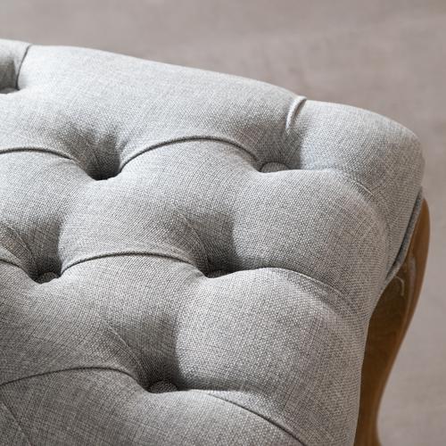  MEDALLION KAPİTONELİ MASİF AHŞAP SANDALYE GRİ