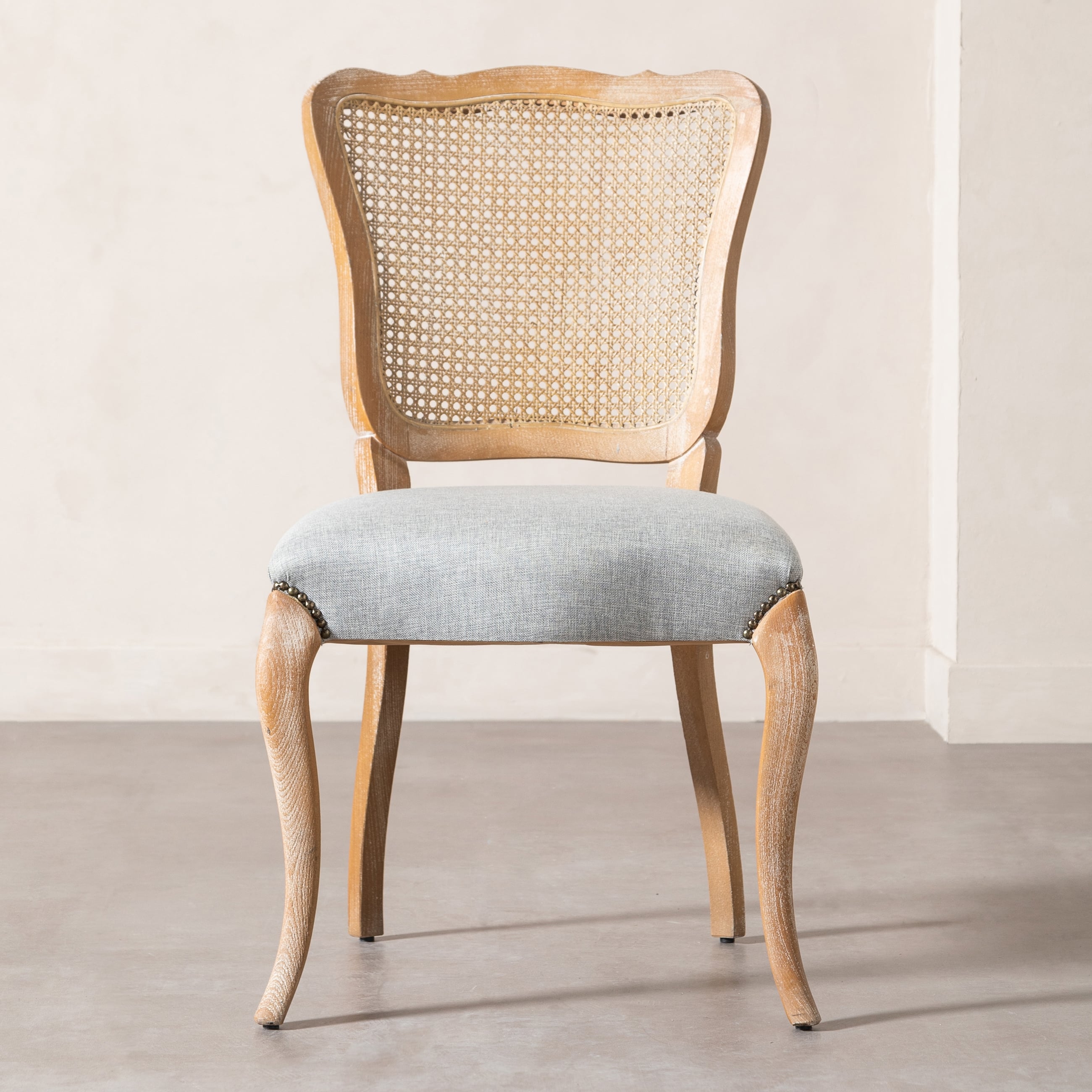 LORENZO MASİF AHŞAP HAZERAN SANDALYE BEJ