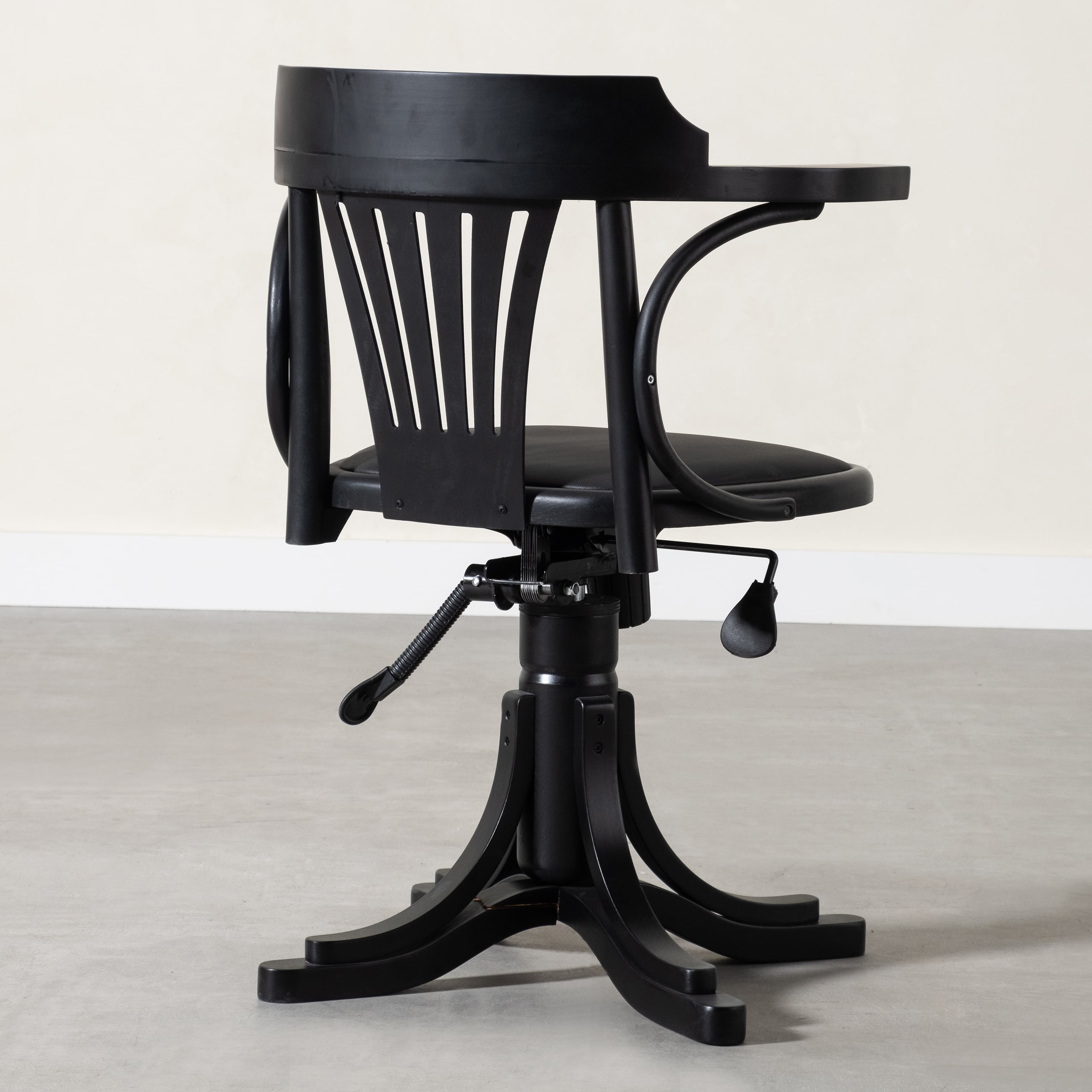 ORION MASİF AHŞAP ÇALIŞMA SANDALYESİ SİYAH