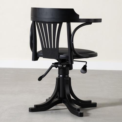  ORION MASİF AHŞAP ÇALIŞMA SANDALYESİ SİYAH