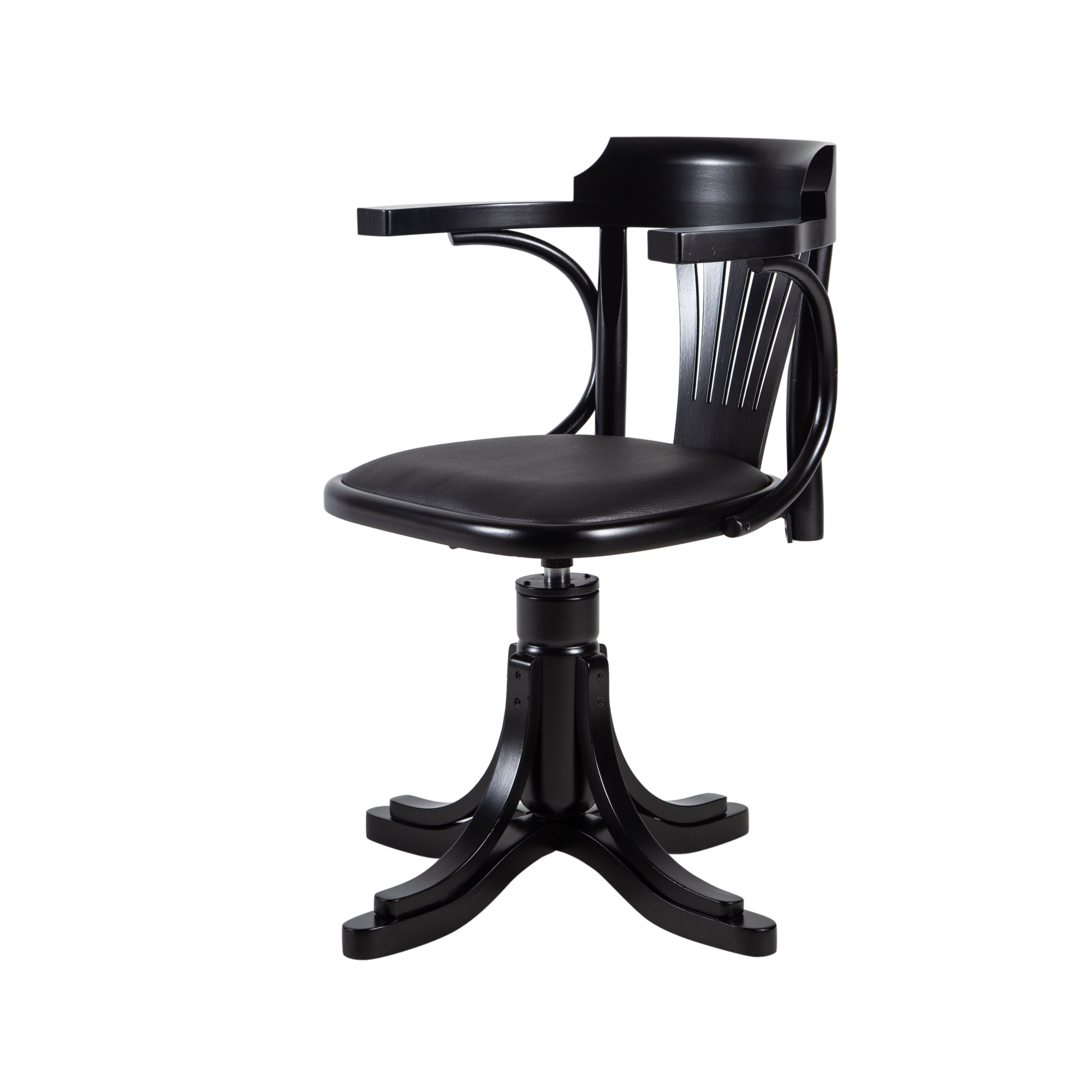 ORION MASİF AHŞAP ÇALIŞMA SANDALYESİ SİYAH