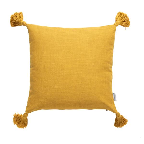 Mudo Home Alba Kirlent Püsküllü Hardal 45X45 Renksiz