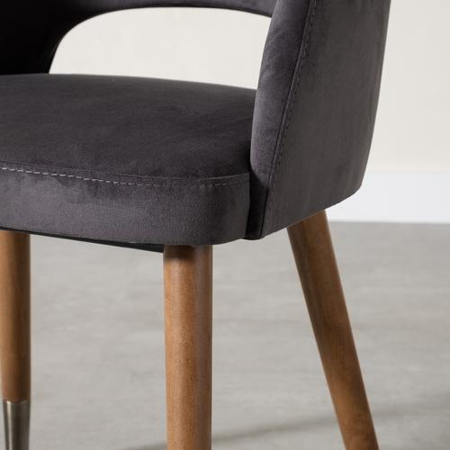  SPRING KUMAŞ SANDALYE GRİ