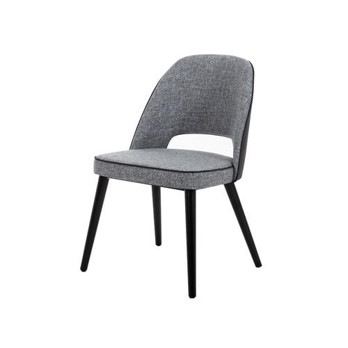  SPRING MASİF AHŞAP KUMAŞ SANDALYE GRİ