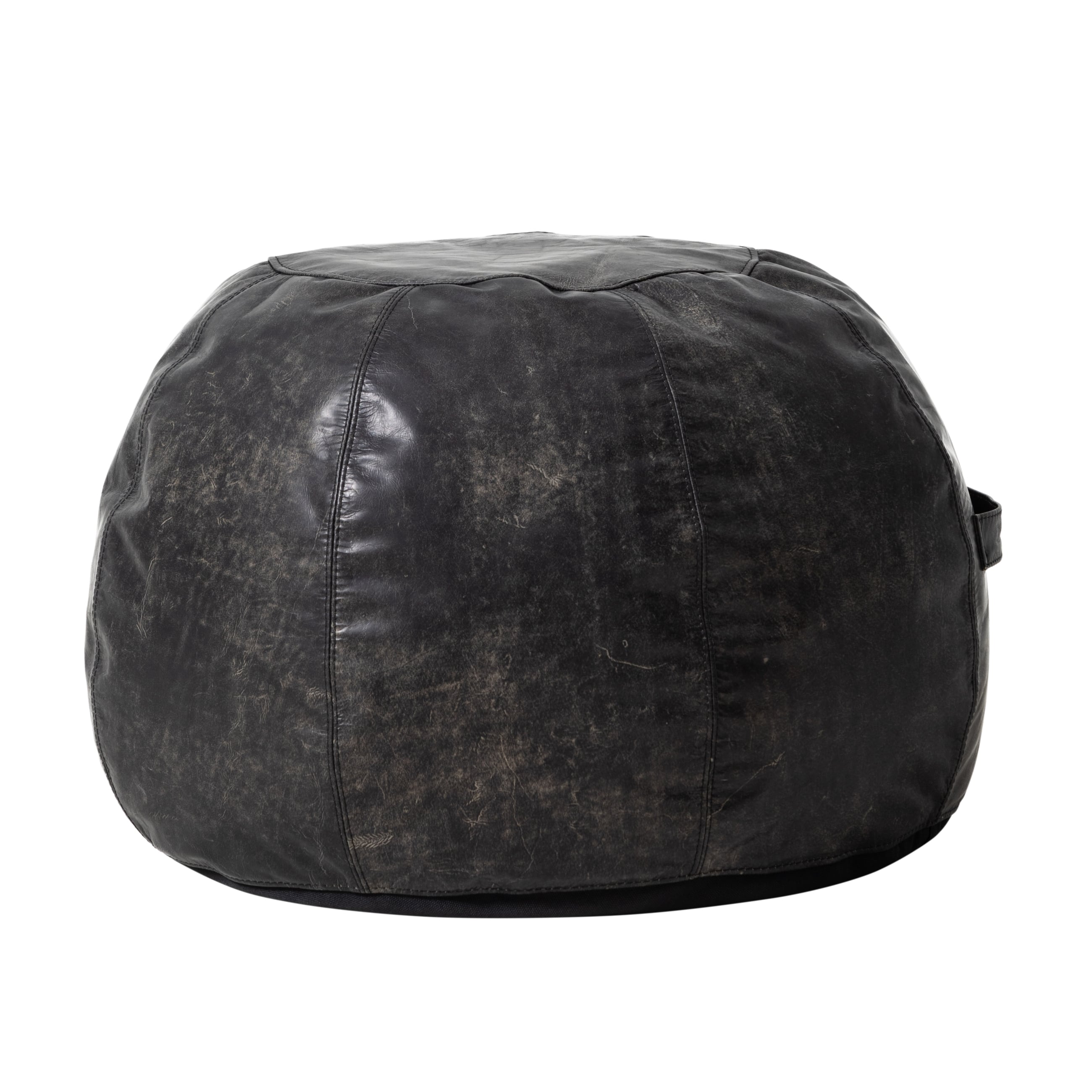 TABOO DERİ PUF SİYAH