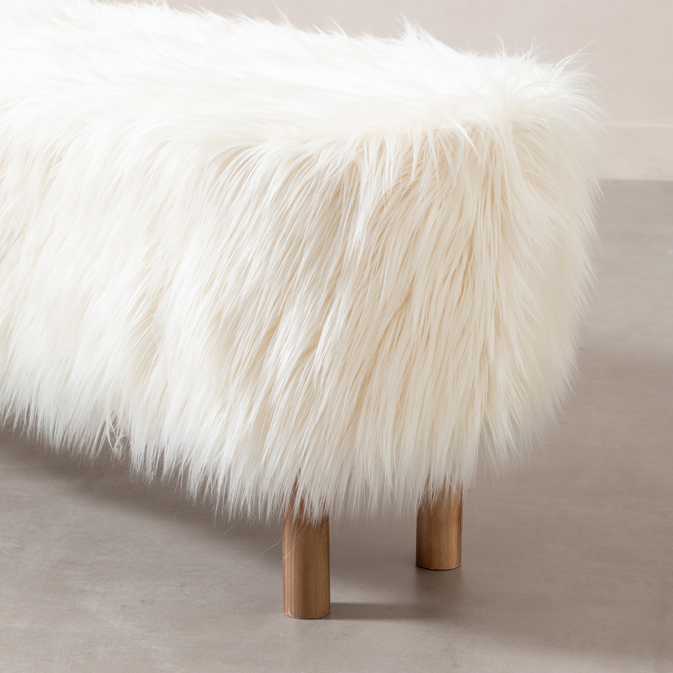 LEO DAYBED KÜRKLÜ BEYAZ