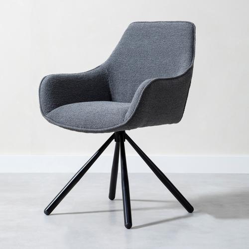  BRODY KOLÇAKLI SANDALYE KOYU GRİ