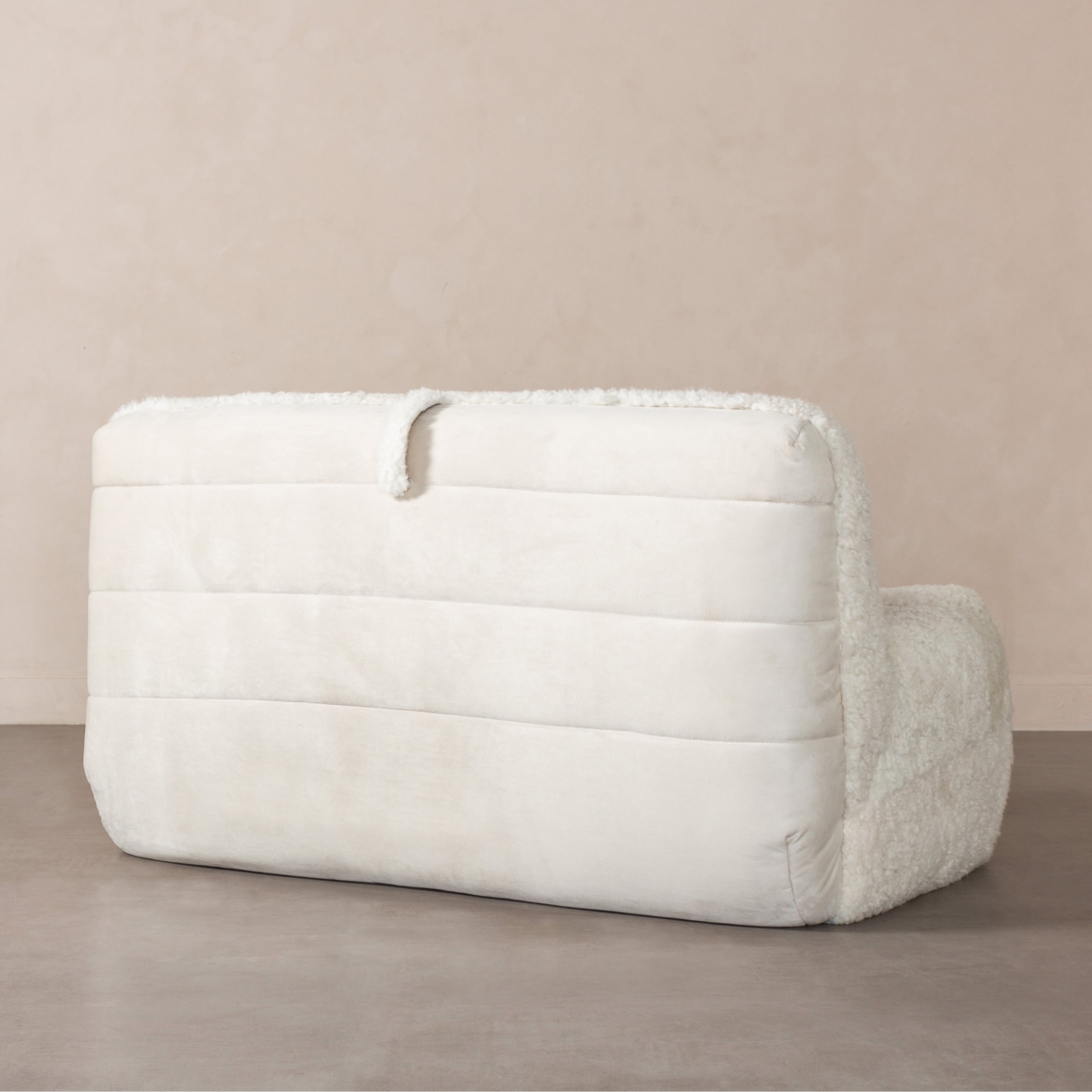 NOBU İKİLİ KÜRKLÜ BERJER BEYAZ