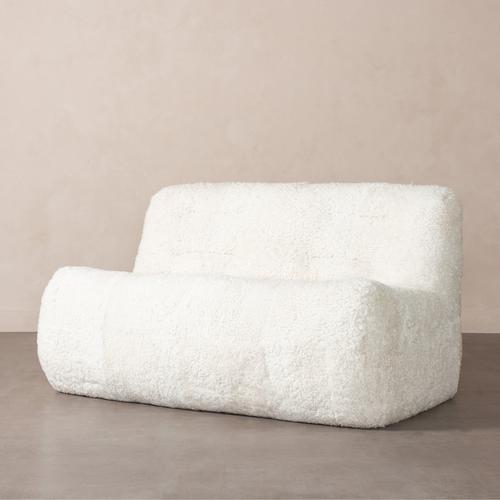 NOBU İKİLİ KÜRKLÜ BERJER BEYAZ