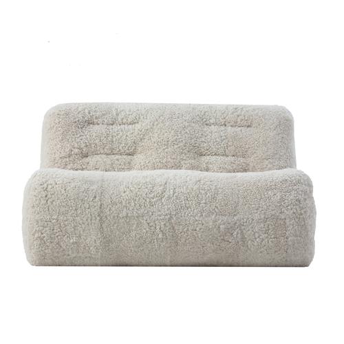 NOBU İKİLİ KÜRKLÜ BERJER BEYAZ