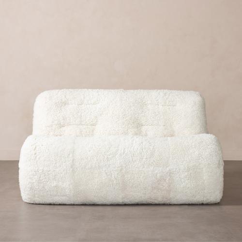 NOBU İKİLİ KÜRKLÜ BERJER BEYAZ