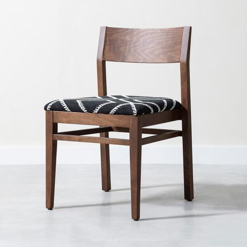  SANTA AHŞAP SANDALYE SİYAH BEYAZ