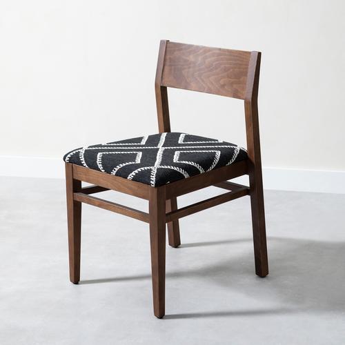  SANTA AHŞAP SANDALYE SİYAH BEYAZ