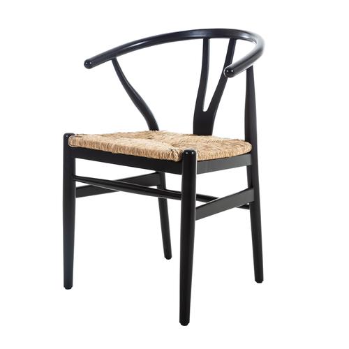 DANISH MASİF AHŞAP SANDALYE SİYAH