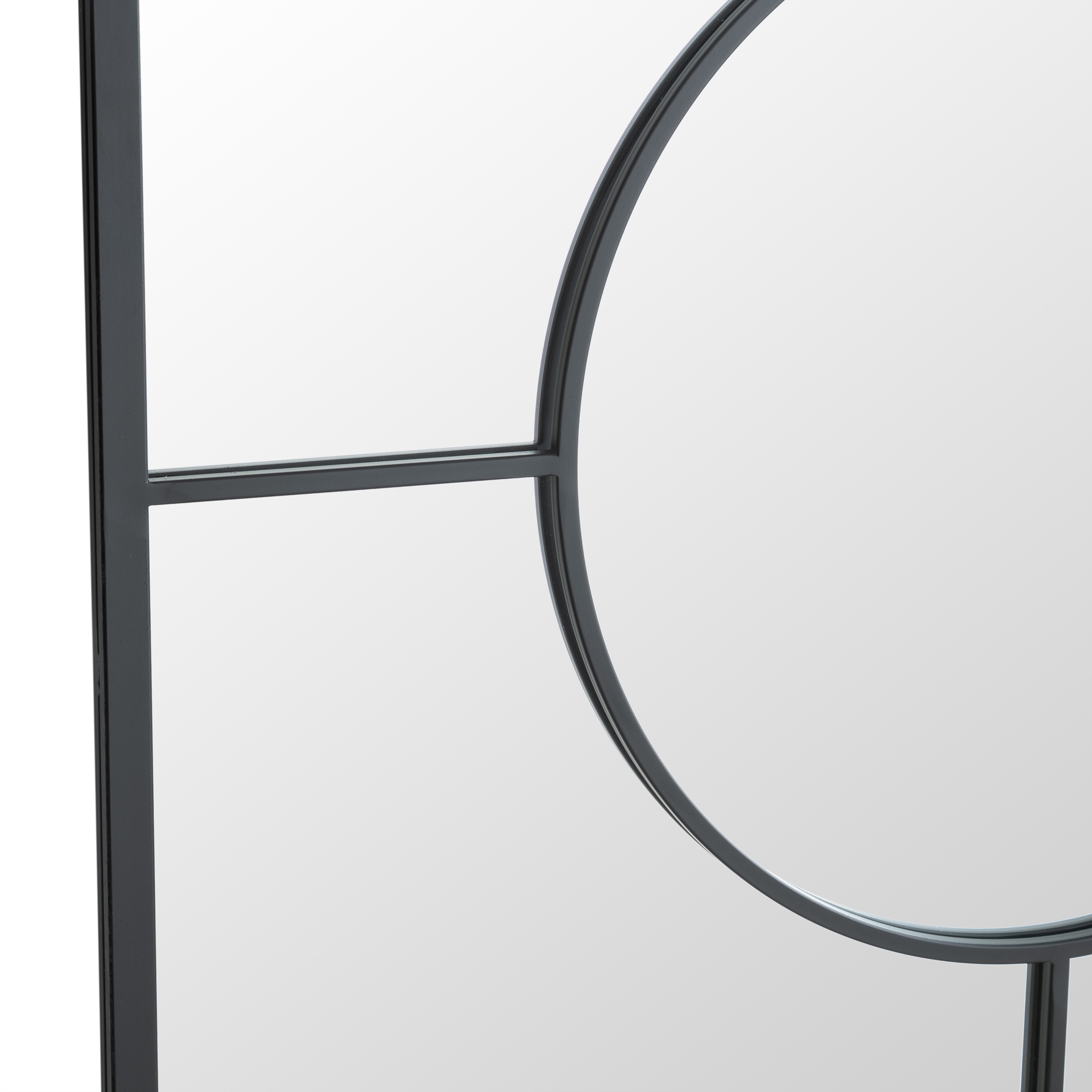 MARCOS SİYAH DUVAR AYNASI 90X90CM