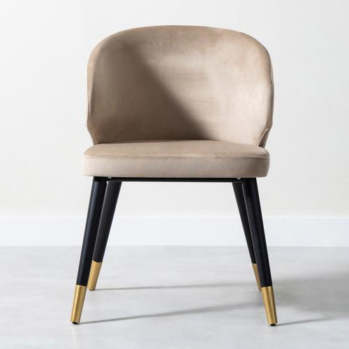  ROSS MASİF AHŞAP KUMAŞ SANDALYE BEJ