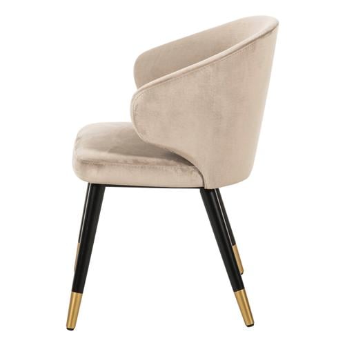  ROSS MASİF AHŞAP KUMAŞ SANDALYE BEJ