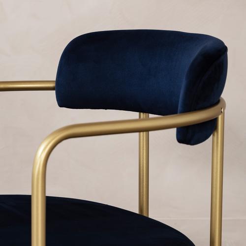  BRONX KOLÇAKLI SANDALYE KOBALT MAVİ