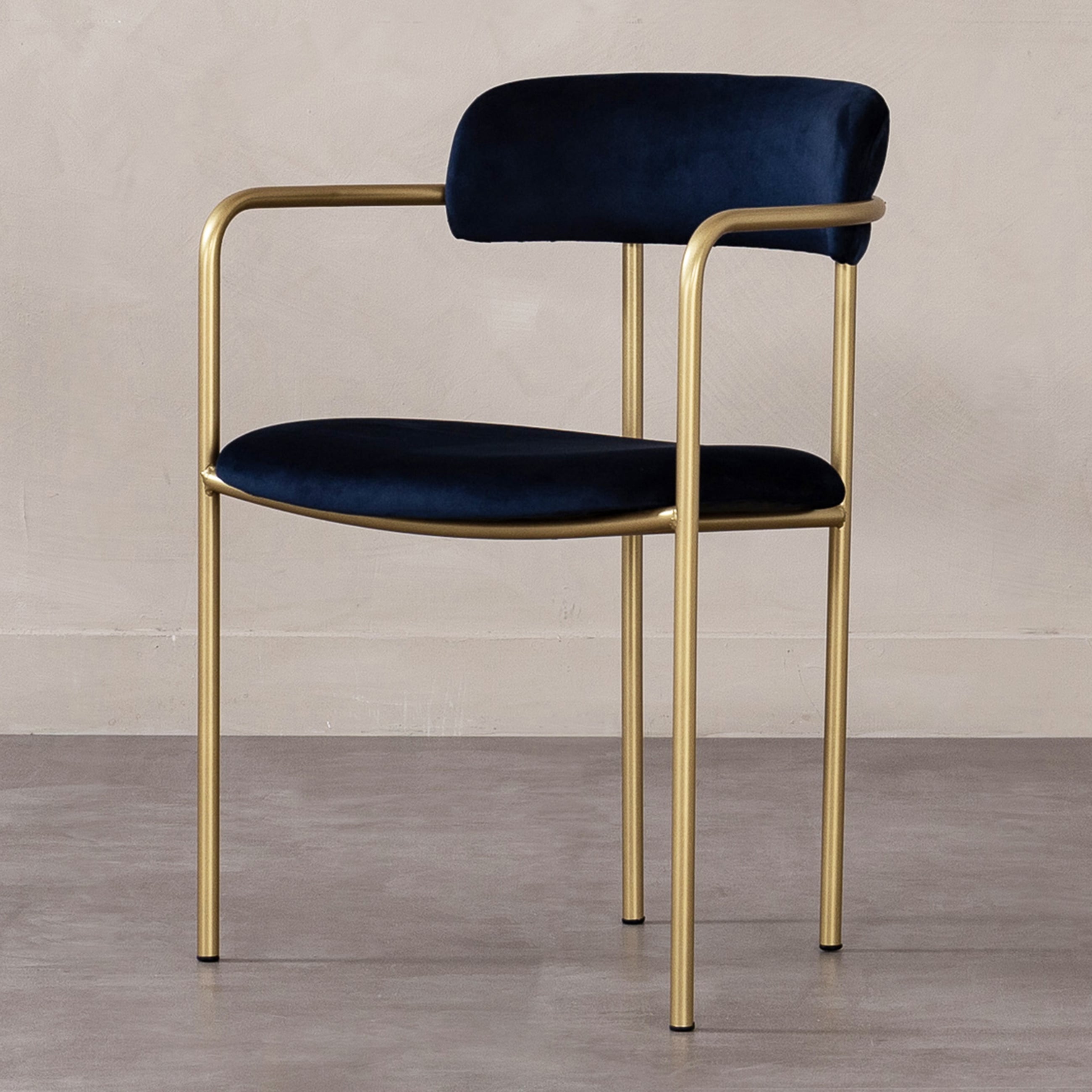 BRONX KOLÇAKLI SANDALYE KOBALT MAVİ