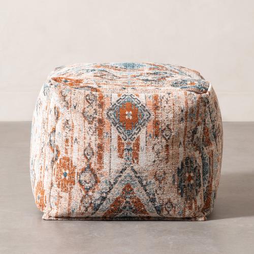  MAGGIE PUF ETNİK DESENLİ KİREMİT