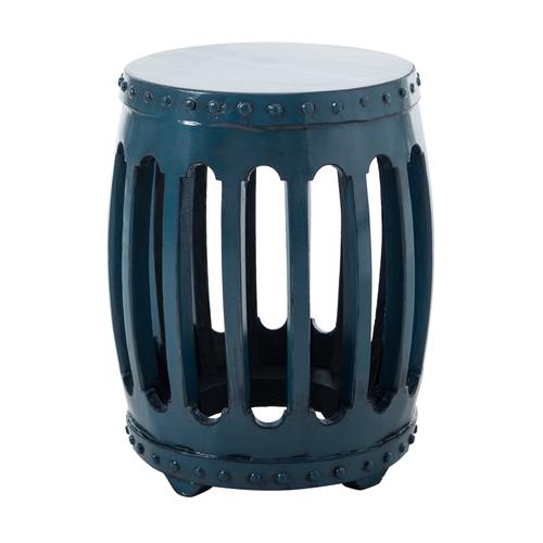  HUAN ESKİTME AHŞAP TABURE MAVİ