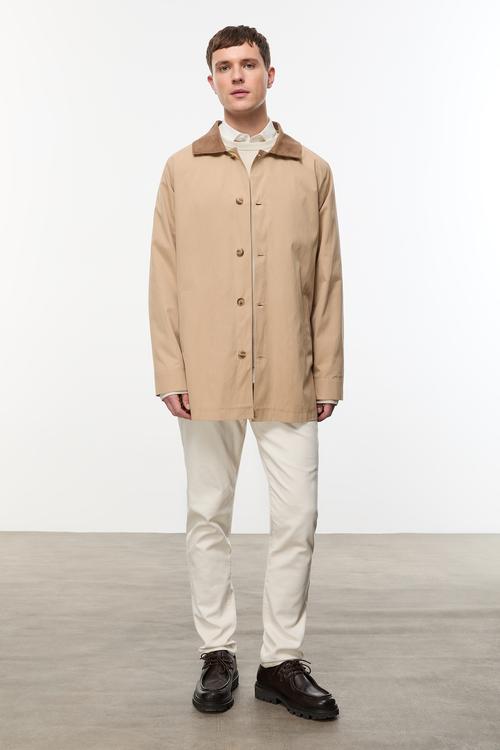  KADİFE YAKA TRENÇKOT