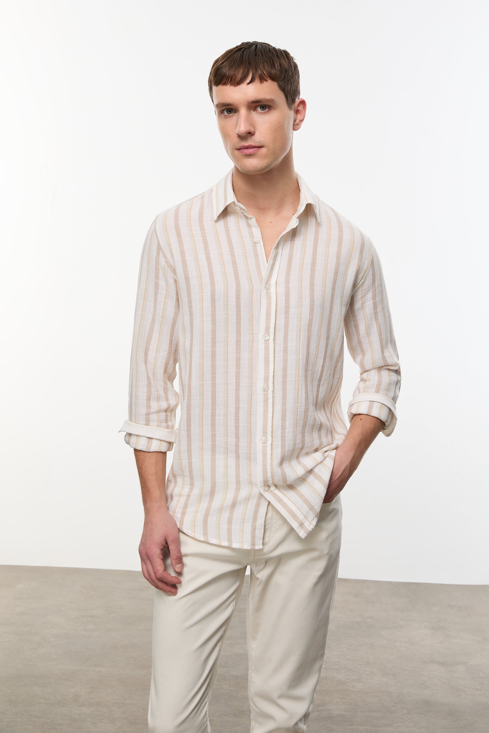 ÇİZGİLİ REGULAR FIT GÖMLEK