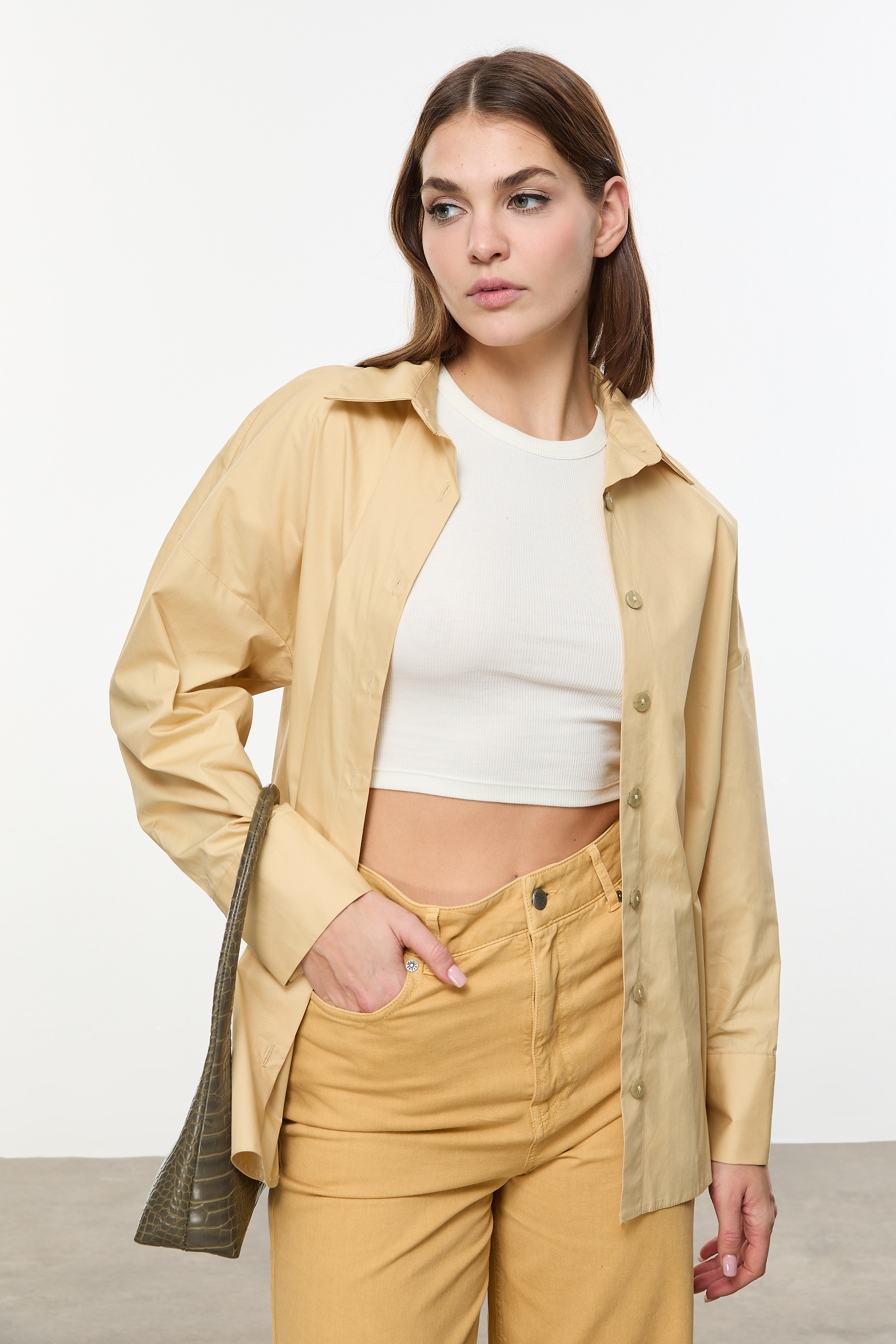 OVERSIZE POPLİN GÖMLEK