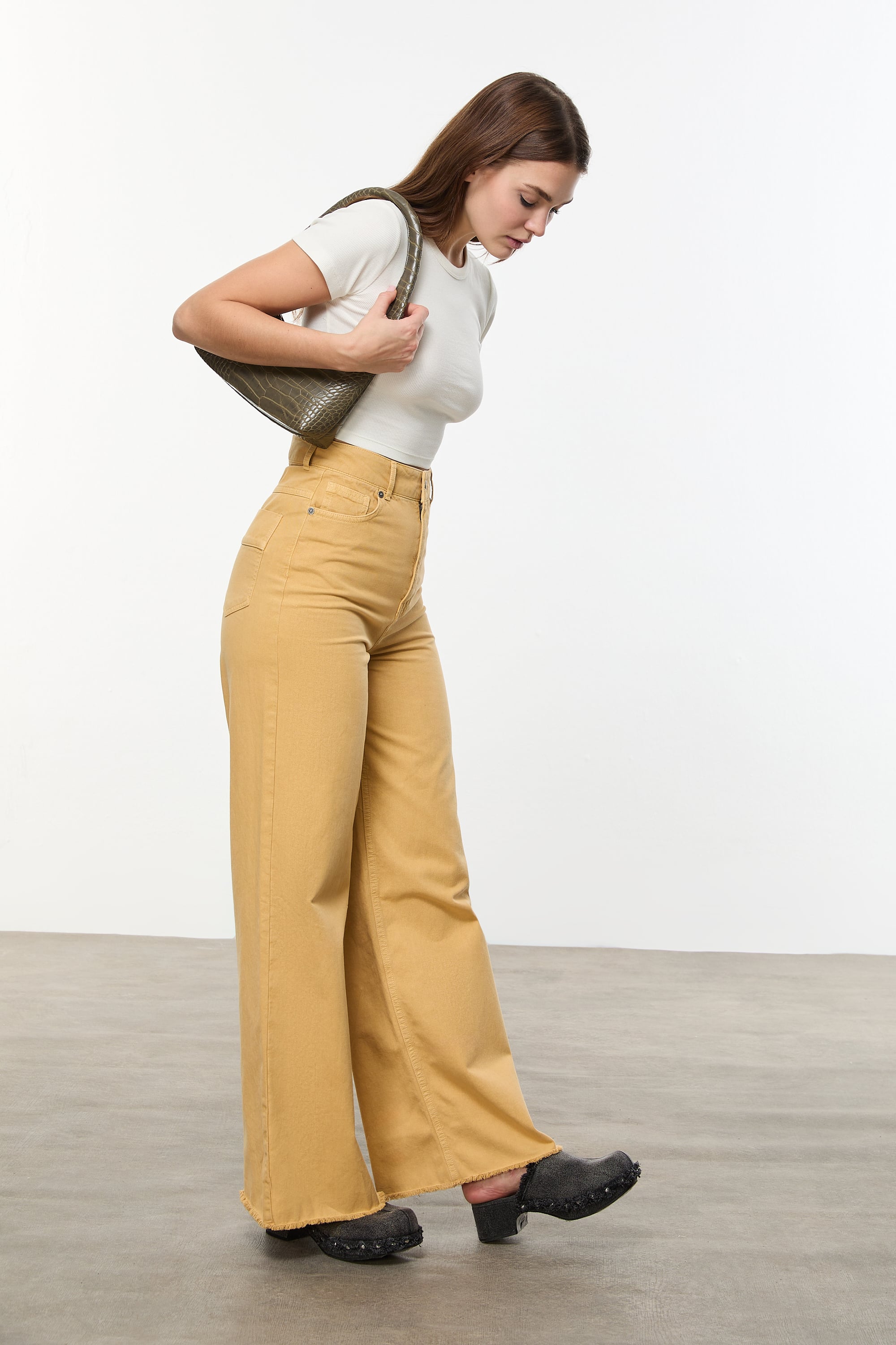 WIDE LEG JEAN PANTOLON