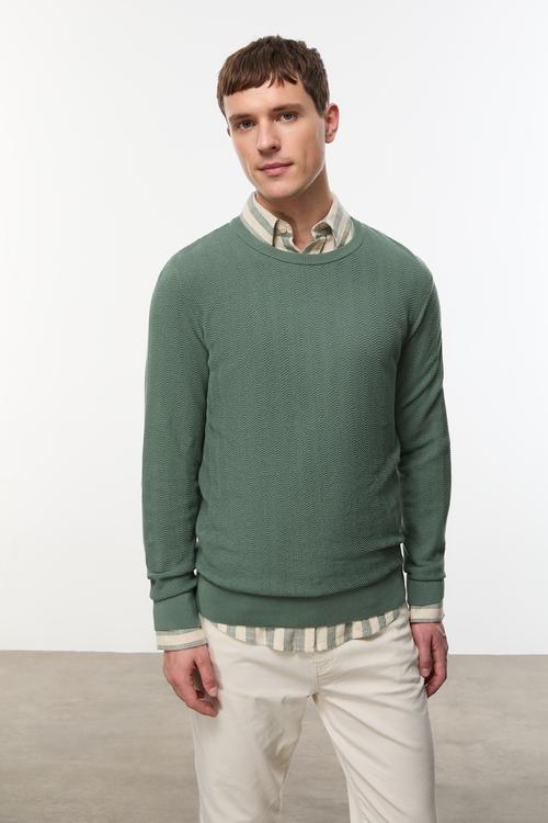  BİSİKLET YAKA TRİKO KAZAK