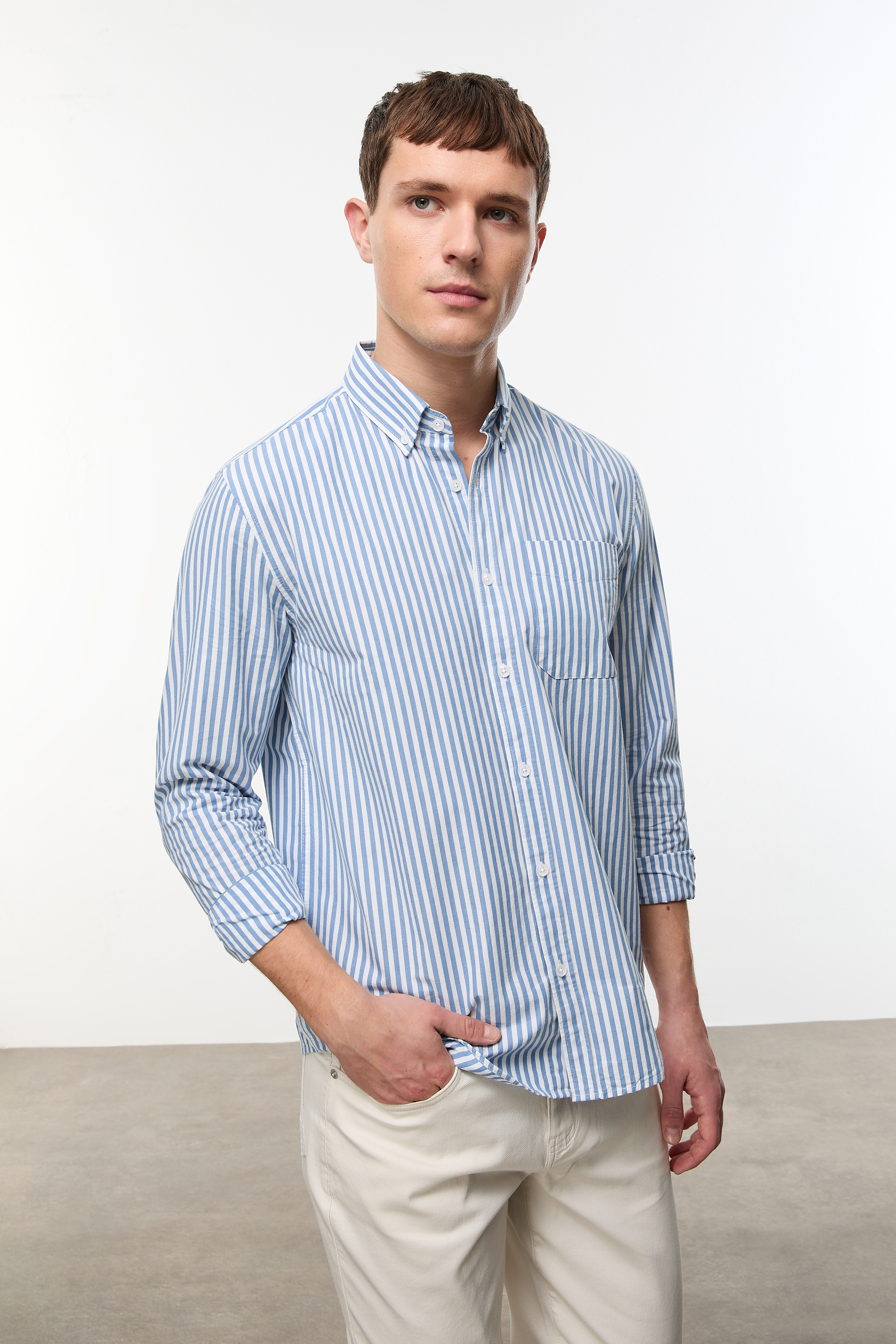 ÇİZGİLİ REGULAR FIT GÖMLEK