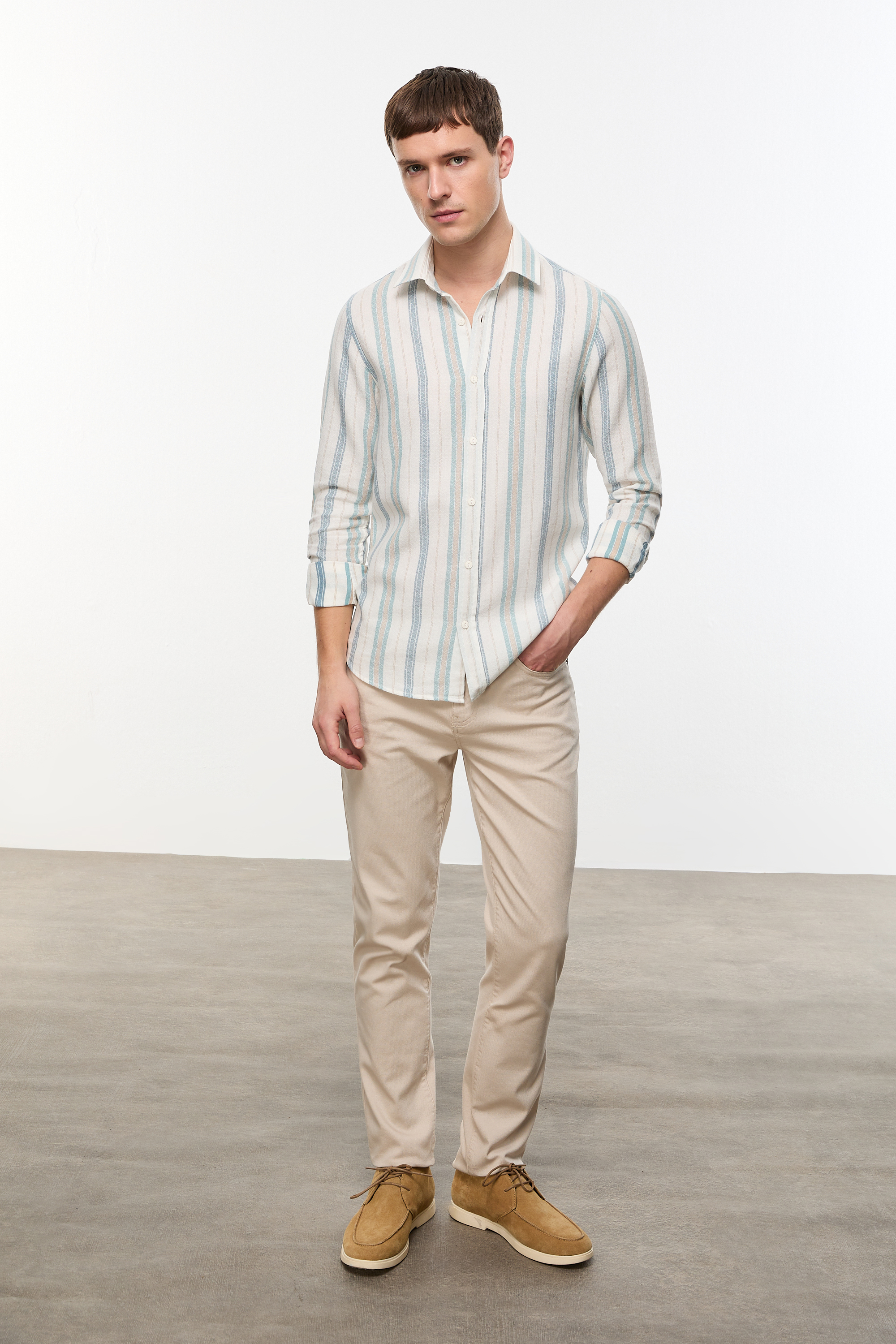 ÇİZGİLİ REGULAR FIT GÖMLEK