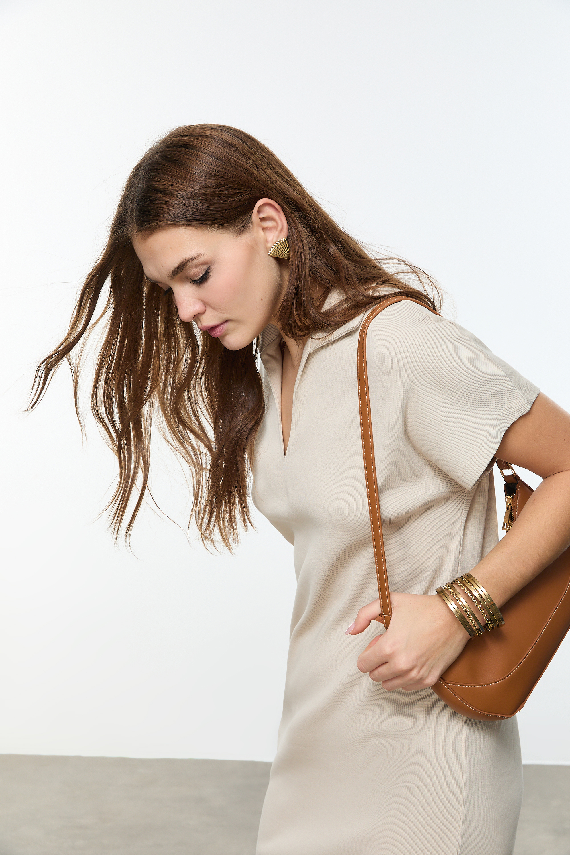 POLO YAKA UZUN ELBİSE