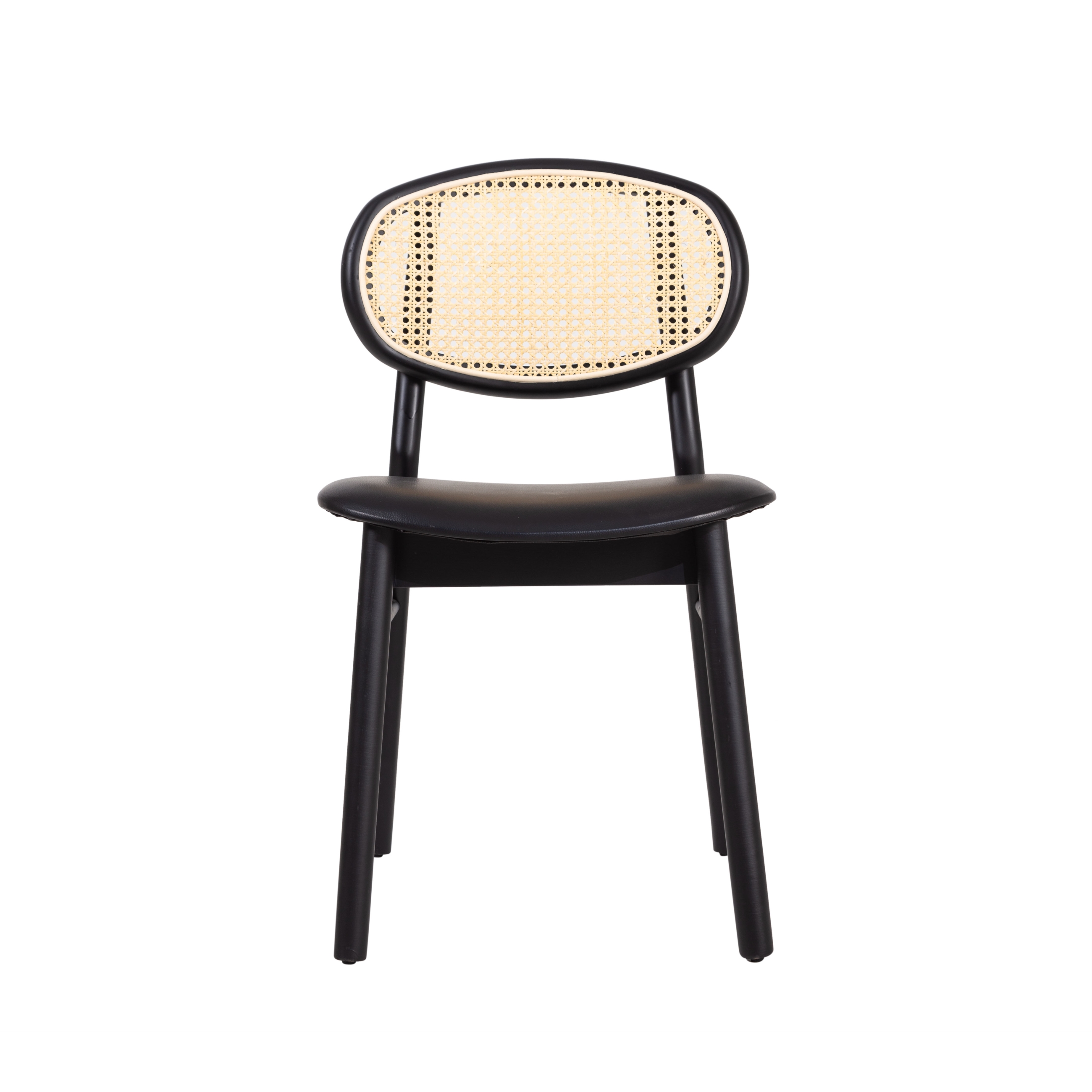 ASHER MASİF AHŞAP HAZERAN SANDALYE SİYAH