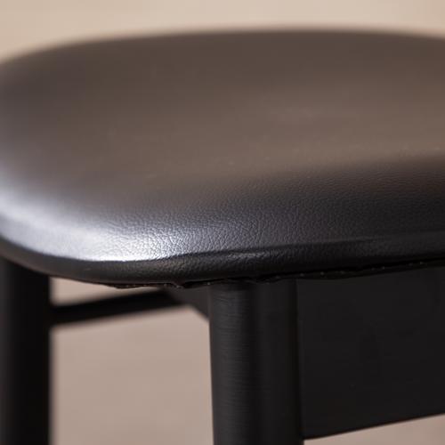  ASHER MASİF AHŞAP HAZERAN SANDALYE SİYAH