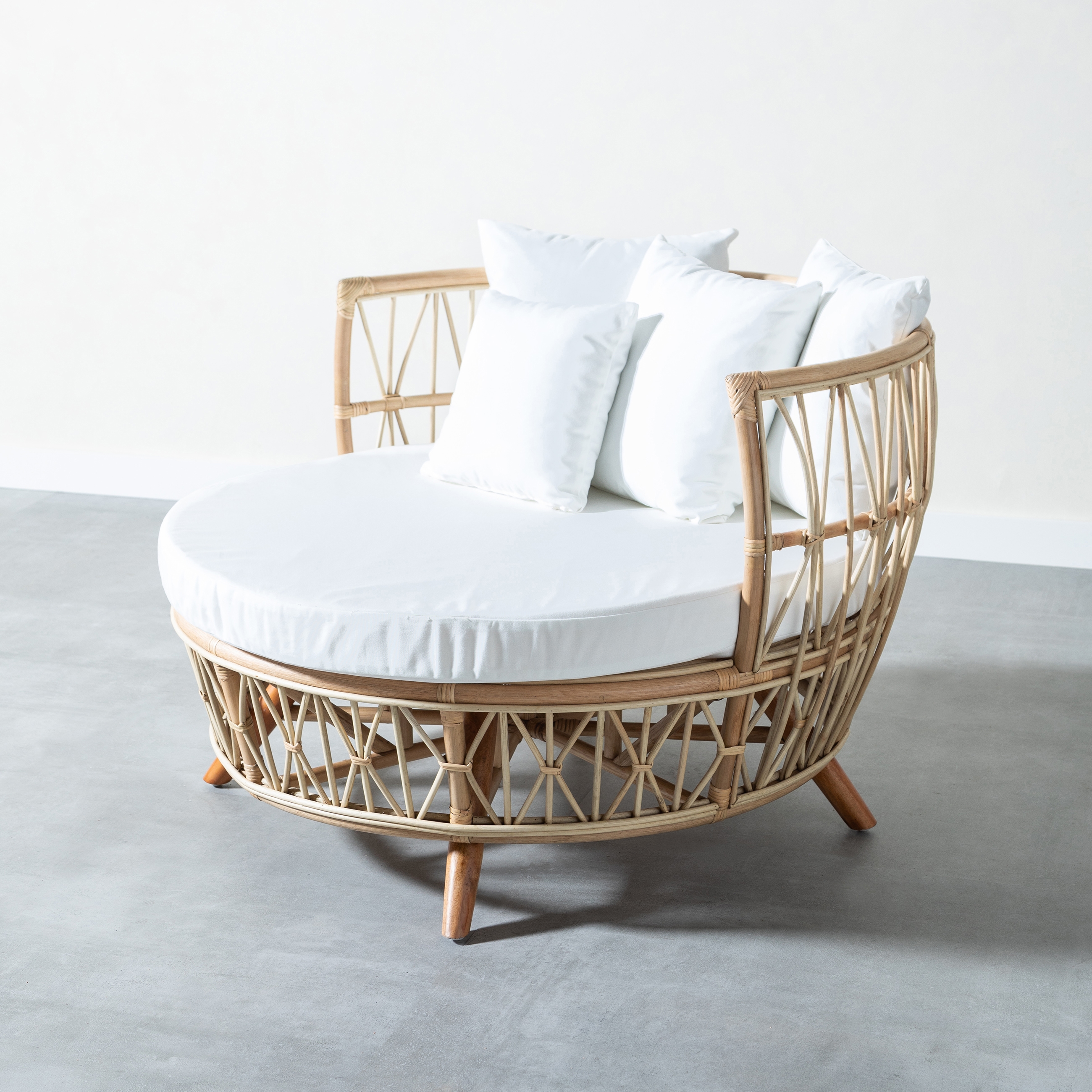 GABI RATTAN LOVESEAT