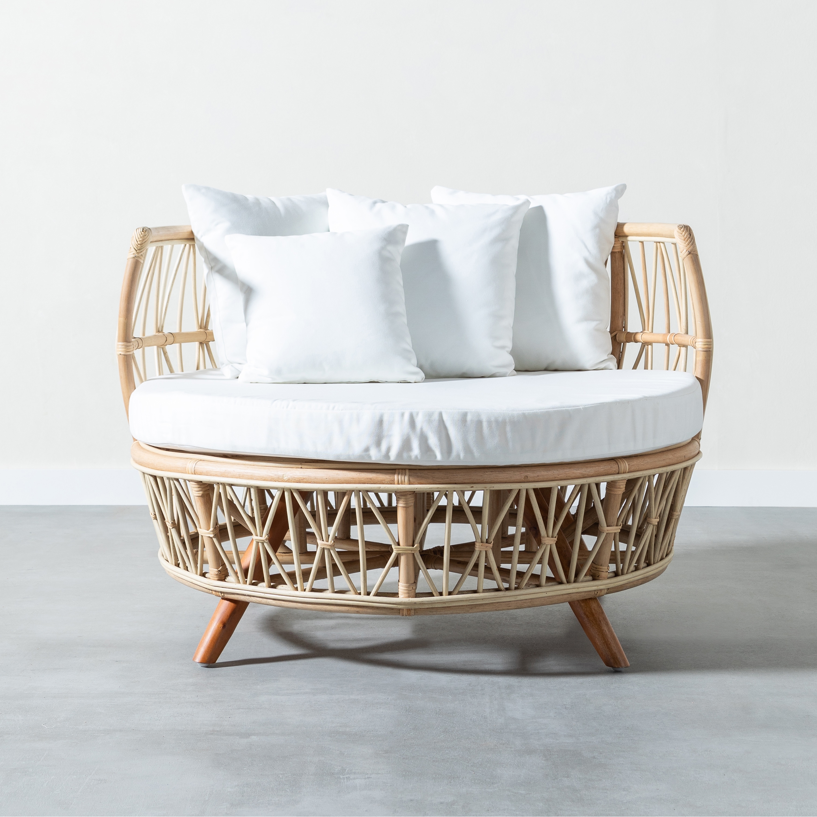 GABI RATTAN LOVESEAT