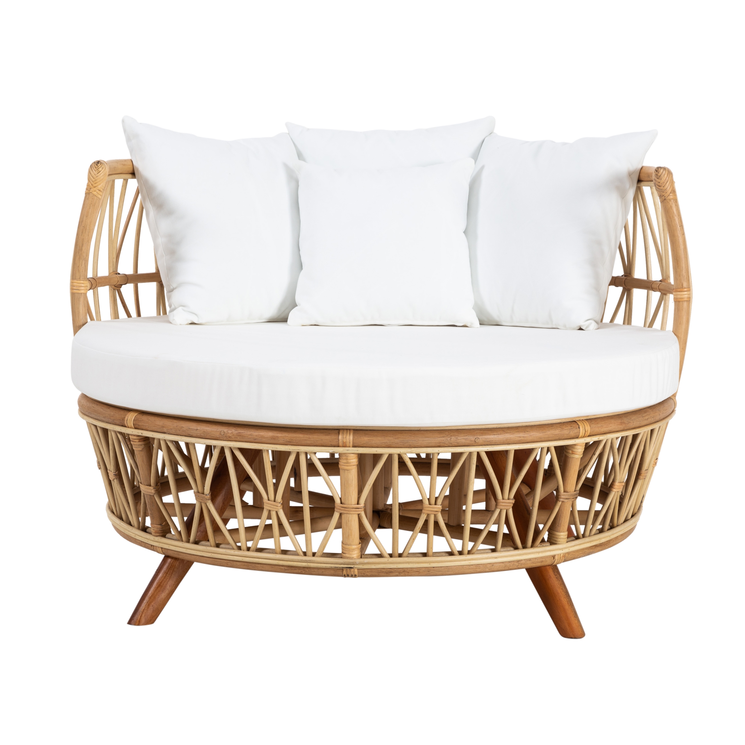 GABI RATTAN LOVESEAT