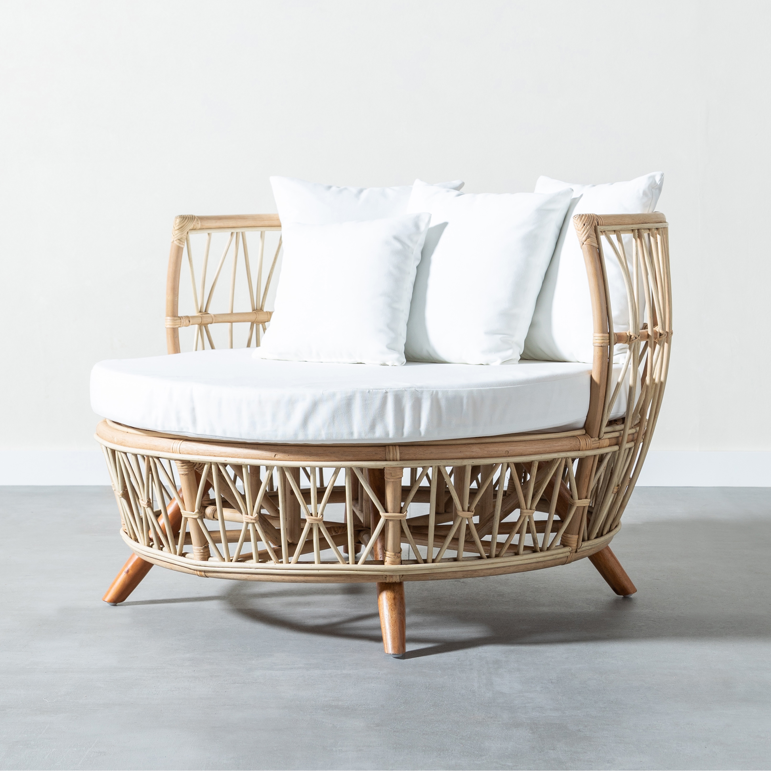 GABI RATTAN LOVESEAT