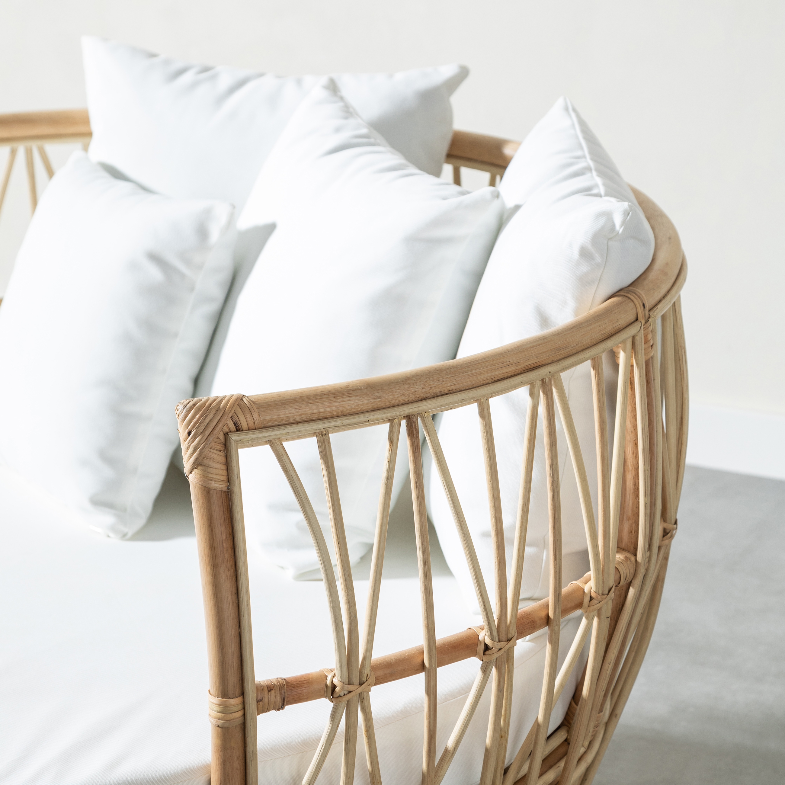 GABI RATTAN LOVESEAT