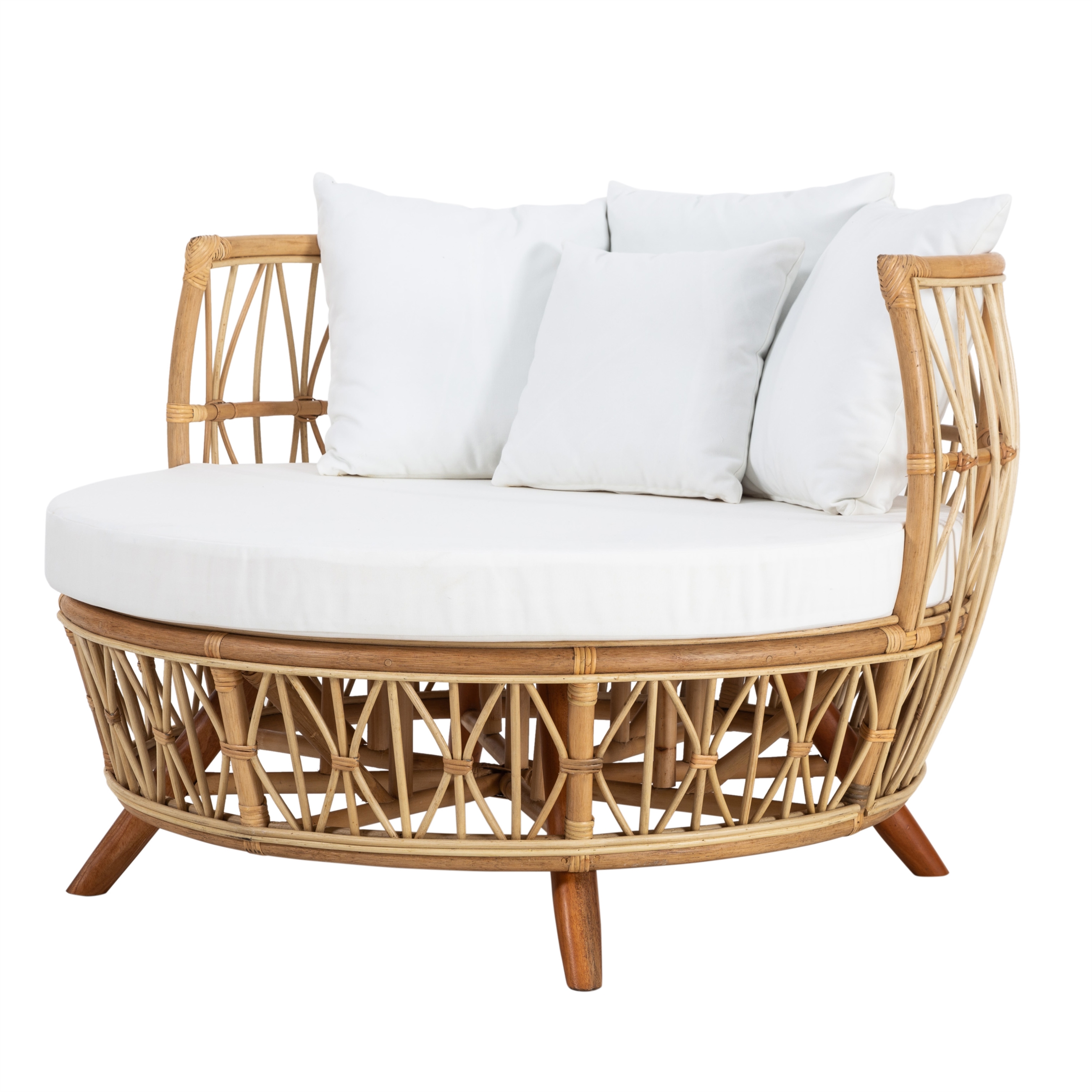 GABI RATTAN LOVESEAT