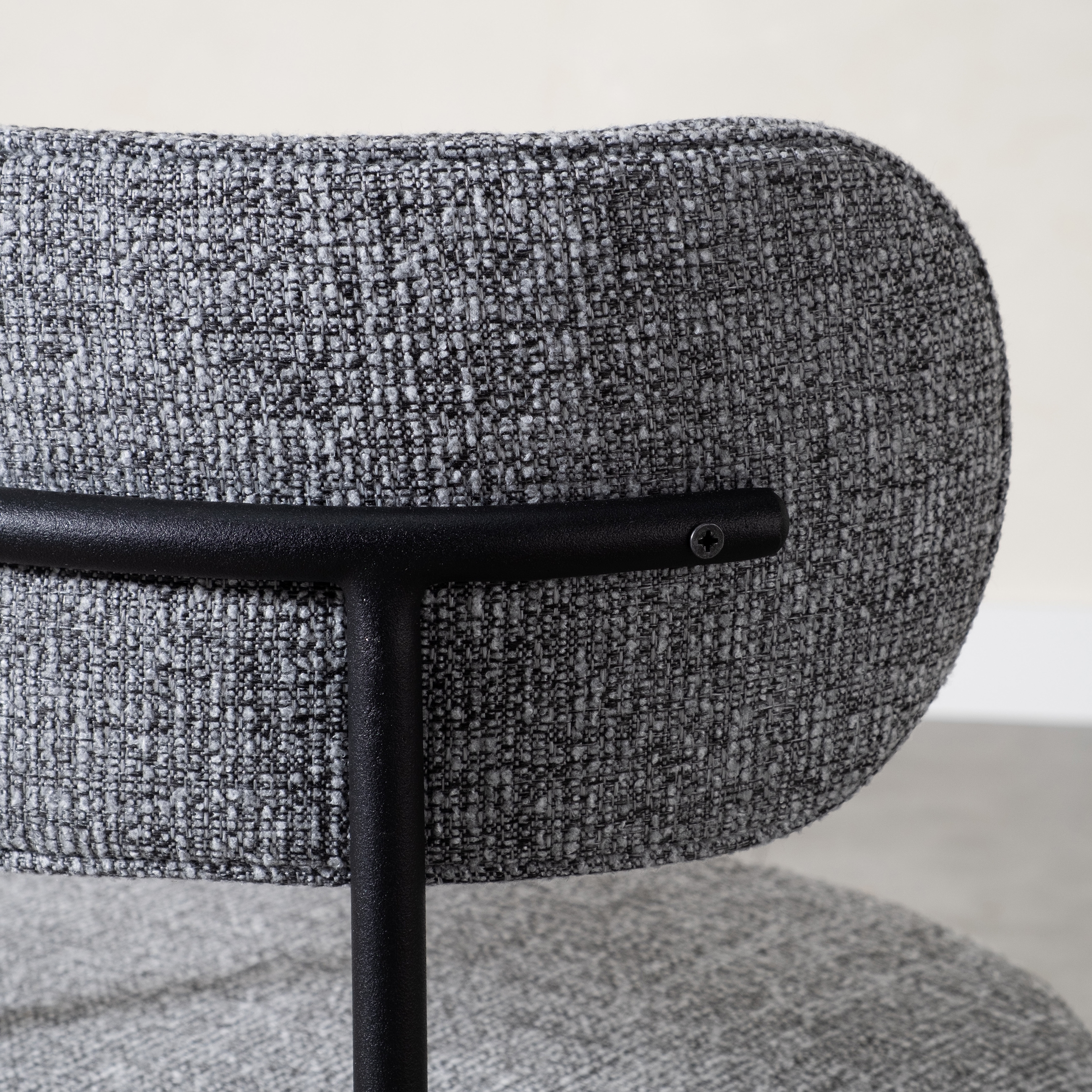 CIRCLE KUMAŞ SANDALYE AÇIK GRİ