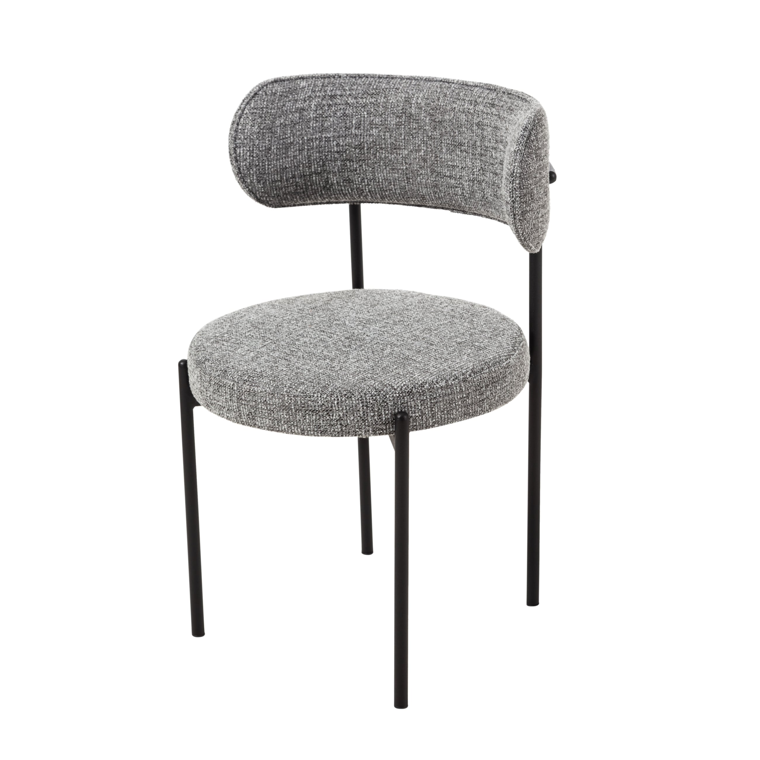 CIRCLE KUMAŞ SANDALYE AÇIK GRİ