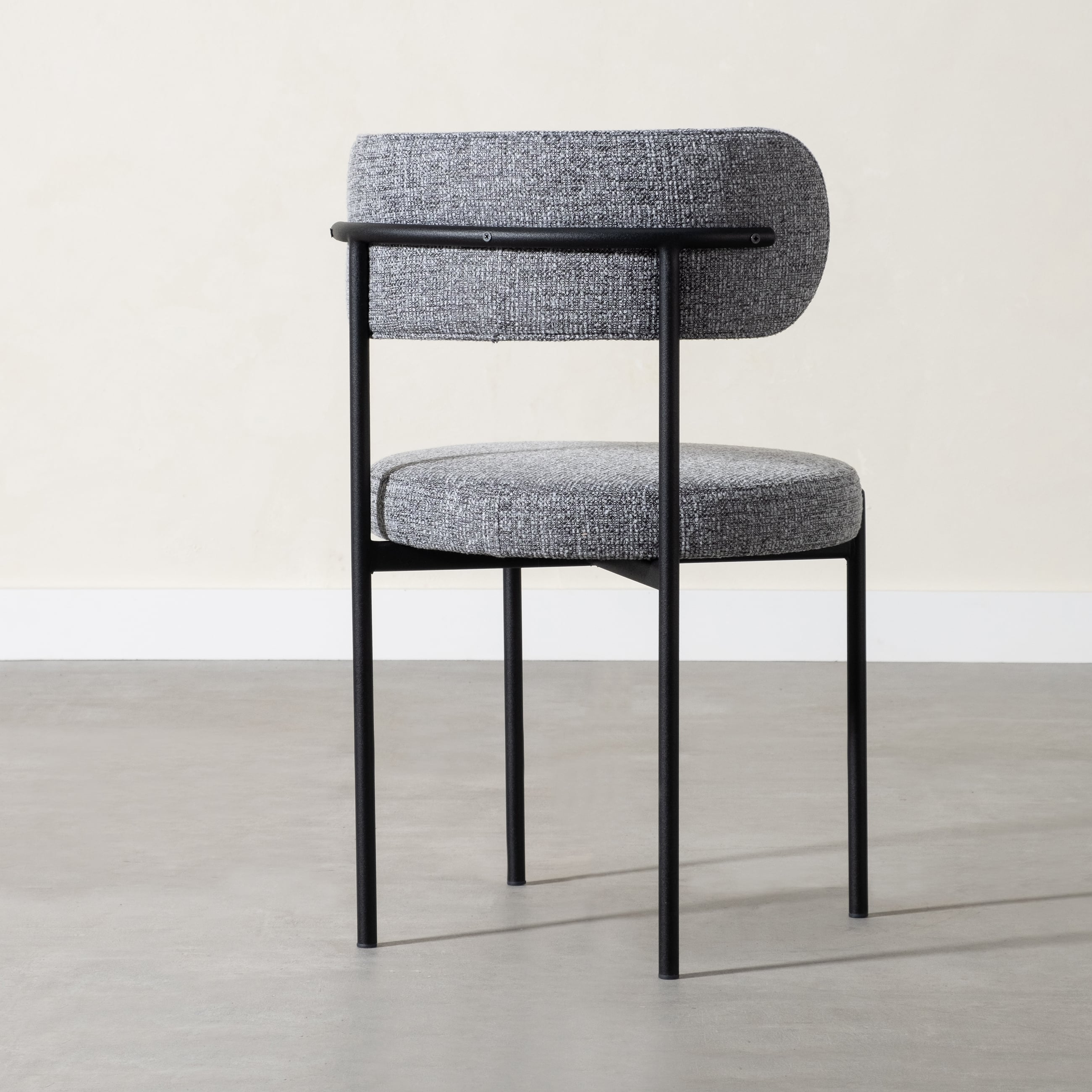 CIRCLE KUMAŞ SANDALYE AÇIK GRİ